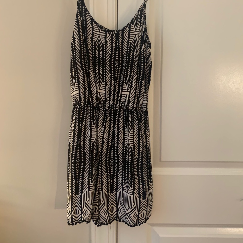 Black and white romper